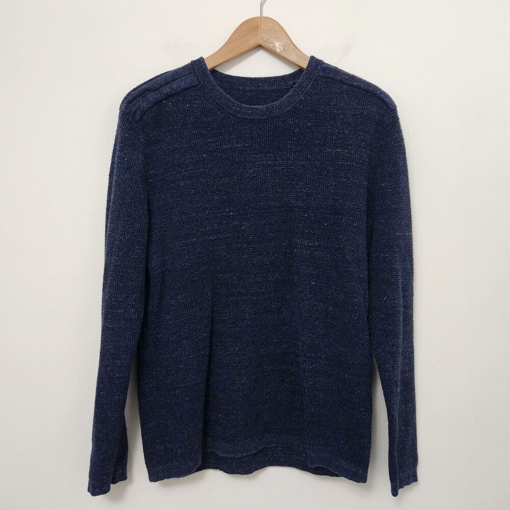 MICHAEL KORS Men's Navy Blue Crew Neck Knit Sweater Size M